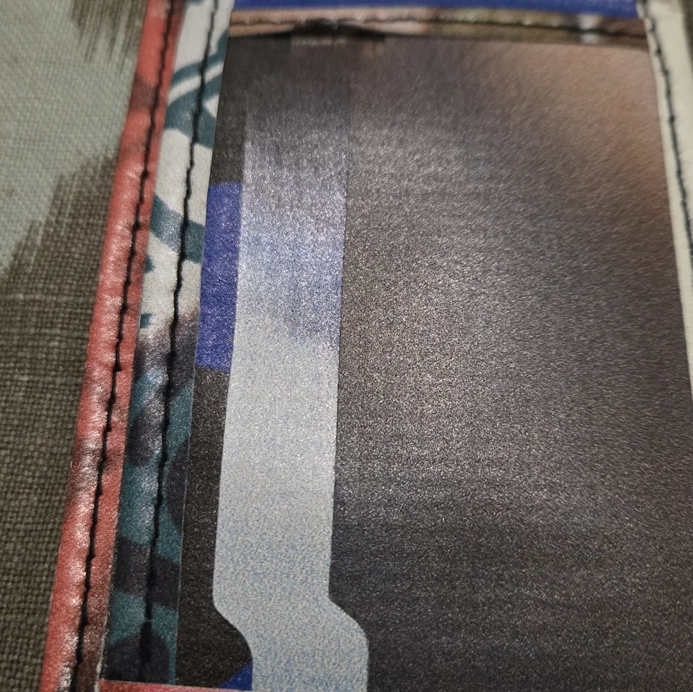 Kool Recycled Bifold From Barcelona.Abstract Art Wallet. New. Originally 120